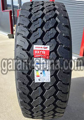 RoadX DX776 (руль/прицеп-карьер) 385/65 R22.5 164K 24PR - Фото реального протектора с этикеткой
